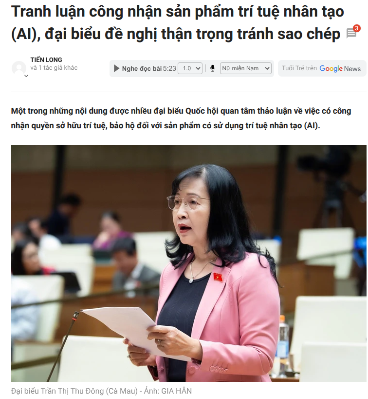 Tranh luận Luật Sở hữu trí tuệ và Dự luật AI tại Việt Nam qua lăng kính Kiến trúc thượng tầng